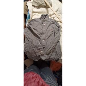 Mens Southern Marsh Button Up Small Houndstooth Black Beige Boys‎ XL